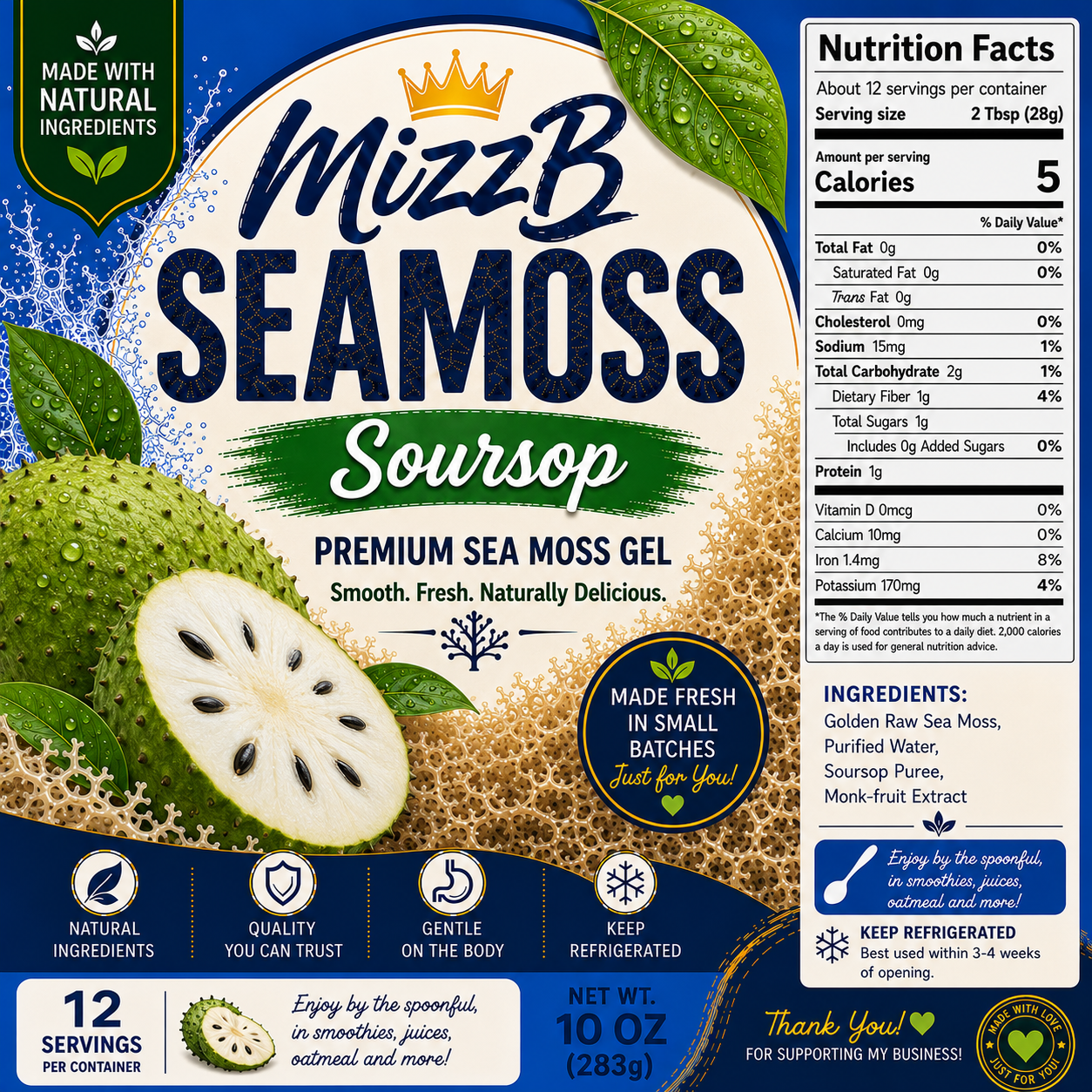 SOURSOP SEA MOSS GEL