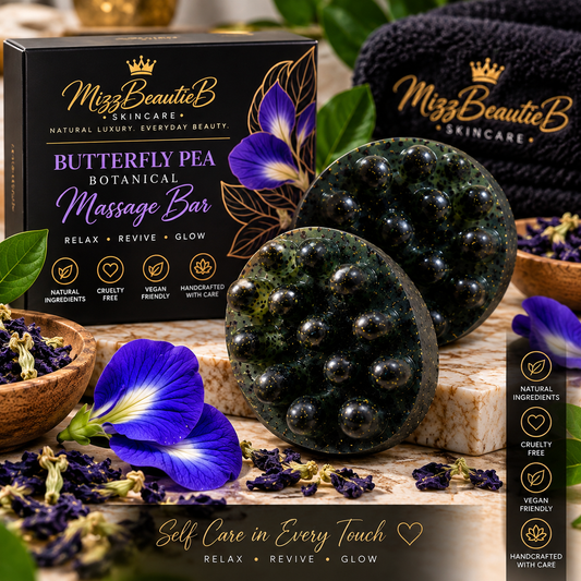 BUTTERFLY PEA LYMPHATIC MASSAGE SOAP BAR