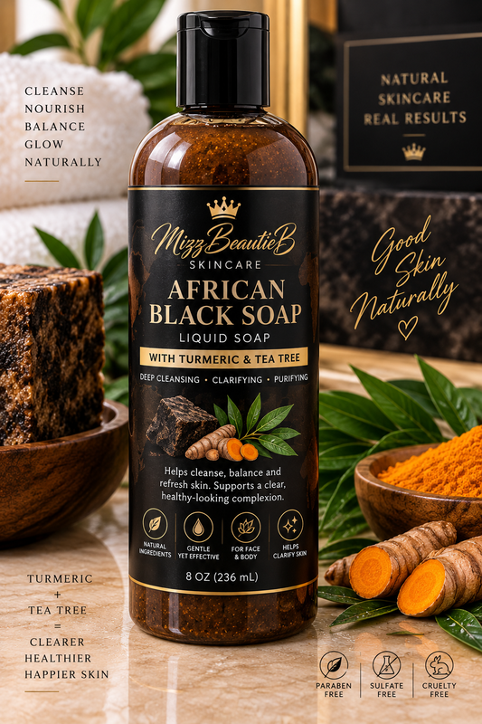 AFRICAN BLACK SOAP FACE AND BODY WASH